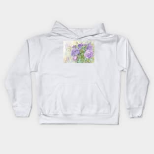 Lavender Roses symbolize love at first sight or enchantment Kids Hoodie